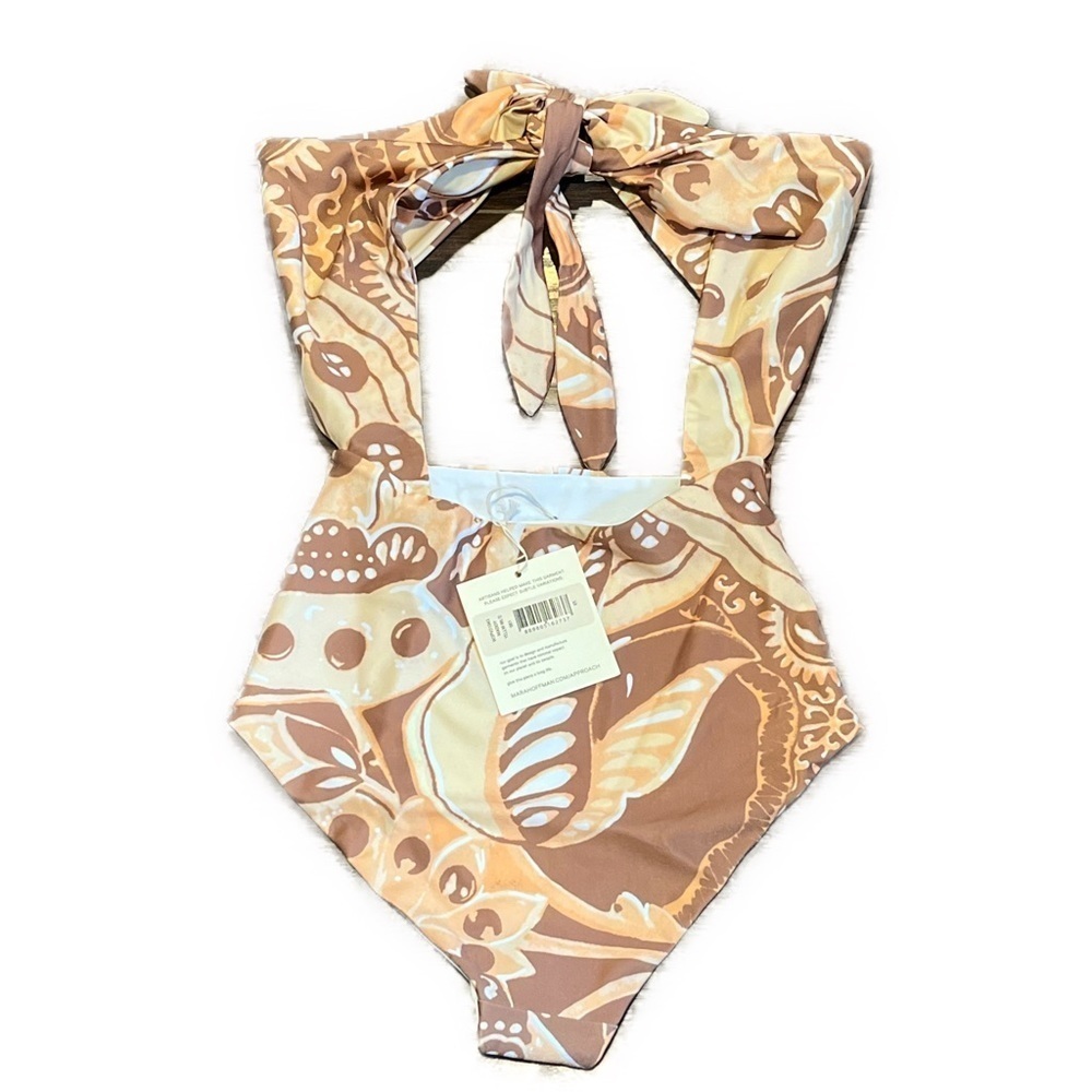 NWT Mara Hoffman Maddy One-Piece Swimsuit High waisted Cut Outs Adjustable - Picture 3 of 7